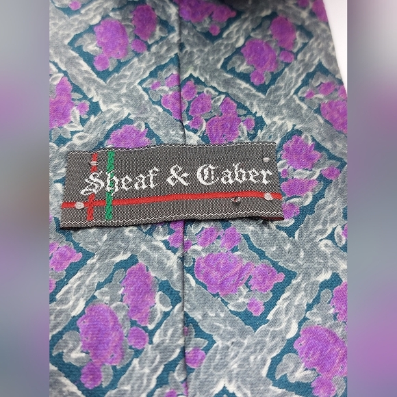 Sheaf & Caber 100% Silk Made In USA - Picture 3 of 6